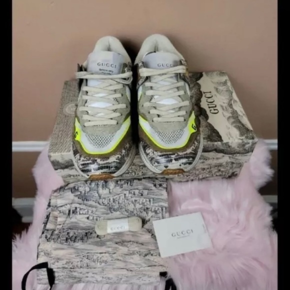 GUCCI LADIES CURRENT ULTRAPACE SNEAKERS 34.5 IT/EU - Picture 4 of 9